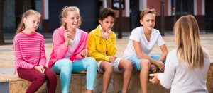 Tweens on a fence, Rolfing