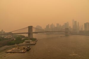 Brooklyn Bridge Smog, June 7,2023